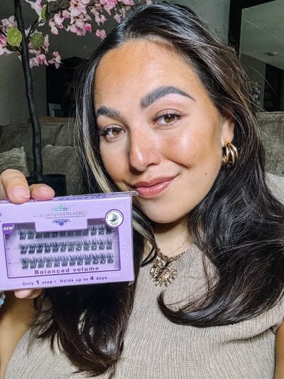 Cluster Wimpers Voorgelijmd – Gemiddeld 4 Dagen Draagtijd – DIY Press-on Lashes – Geen Lijm – LuxuryQueenLashes – Balanced Volume