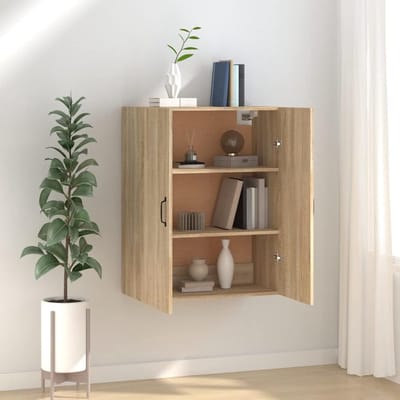 Hangkast Keuken - Wandkast Hoek - Opbergen Keuken - Schuine Deur - 69x34x90 cm - Sonoma Eiken