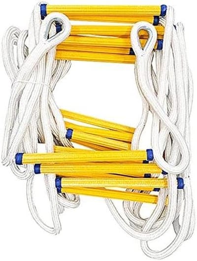 Veiligheidsladder Touwladder - Noodladder Reddingsladder - Snelle Ontsnapping - Hoge Treksterkte - Tot 20 Meter - Zwart