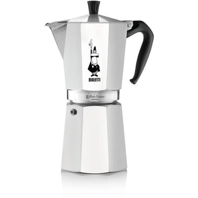 Cafetiere italienne - BIALETTI - Moka Express - Tous feux sauf induction - 18 tasses - 810 ml - Inox