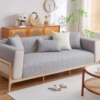 Pure Katoenen Bankkussen voor Alle Seizoenen, Antislip Stof, Hoogwaardig Katoenen Gewatteerd Kussen, Nieuwe Bekledingsstof 70*70cm