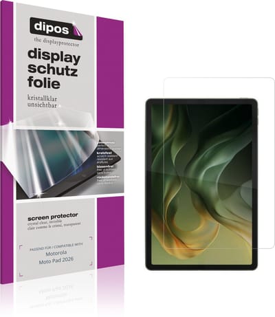 dipos – 2x Beschermfolie geschikt voor Motorola Moto Pad 2026 | Krasbestendige & heldere Screenprotector Ultra-Thin