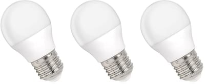 Spectrum LED Kogellamp E27 6W - 230V - 560 Lumen - 6000K Koud wit - Helder daglicht - Energiezuinig - 3 stuks