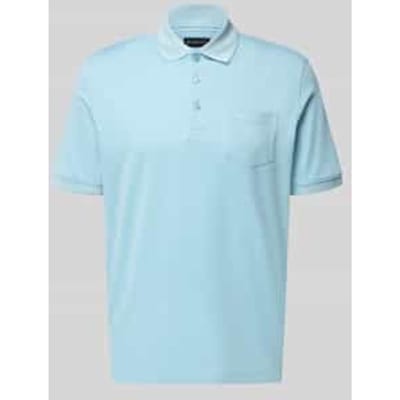 regular fit poloshirt met borstzak en labelstitching