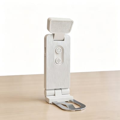 KZQ Leeslamp Wit Oplaadbaar Mini USB C Bedlampje met Klem 6 Standen Timer 45 Min voor Studenten Studie