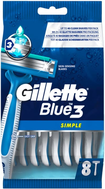Gillette Blue3 - wegwerpscheermesjes - simple 8st