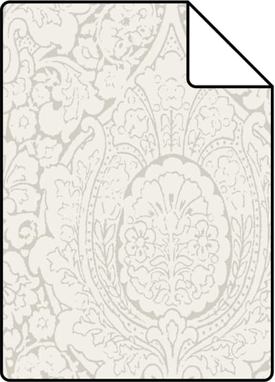 Proefstaal Origin Wallcoverings behang ornamenten glanzend beige - 26,5 x 21 cm - 347328-S