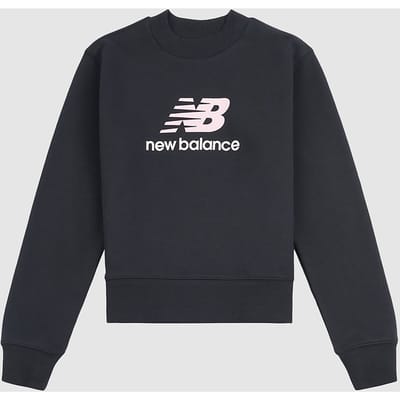New Balance Ft Stacked Logo Crew Kids Sweater blauw