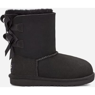 UGG® Bailey Bow II-laars voor kinderen  in Black, Maat 35, Dubbelzijdig