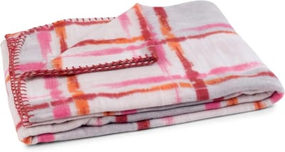 Fleecedeken Geruit - Plaid deken - Bank en bed - Warm en zacht - 130 x 160 cm - Rood