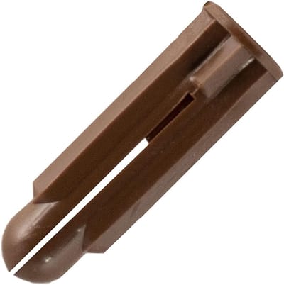 Universele pluggen - Nylon ankers - Voorwerpen Bevestigen - Corrosiebestendig nylon - Ø 10 mm 40 stuks - Bruin
