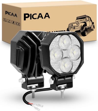 2 stuks 2.8 inch 32W Mini LED Werklampen 6000K Wit - Universele Flood Straal voor Off-Road Voertuigen en Motor