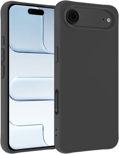 Hoesje - Geschikt voor Apple iPhone Air - Sterk & Shockproof - Siliconen Case - Hoes Cover - Telefoonhoes - Zwart