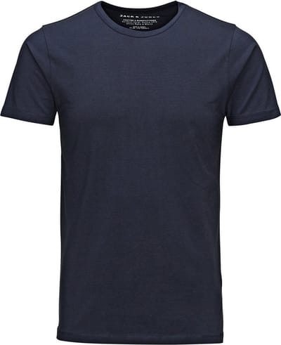 Jack & Jones T-shirt Basic O-neck Tee S/s Noos 12058529 Navy Blue Mannen Maat - S