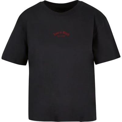 Dames-T-shirt Miss Tee Love Is Blind Love Is Cruel