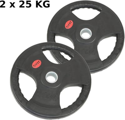 Olympische halterschijven | Bumperplates | set 25KG (2 stuks)