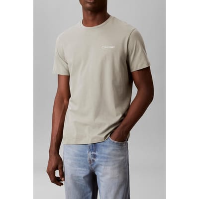 Calvin Klein Ss Micro Logo Crewneck Shadow Taglia: S | Magliette basic Outlet | Uomo
