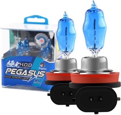 2x H11 Xenon Wit 100W 6000K Halogeen Koplamp Mistlamp Vervanging 12V Auto