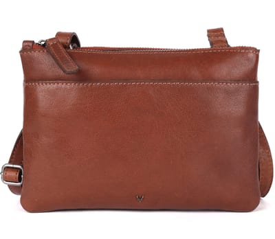 9 Inch Echt Leren Crossbody Slingtas voor Dames – Trendy Casual & Kantoor Tas met Verstelbare Schouderriem