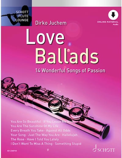 Schott Music Love Ballads - Bladmuziek voor dwarsfluit