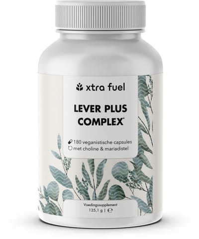XTRA FUEL Lever Complex – 180 capsules hooggedoseerd – met mariadistel (80% silymarine), artisjok, paardenbloem & choline