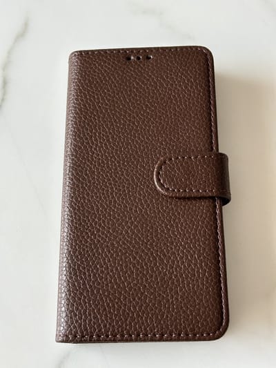 PU Leder wallet Case - Book Case Flip Cover Hoesje Met Stand Functie - Beschermhoes Met Pasjes Houder - Geschikt voor Samsung Galaxy S23 - Bruin