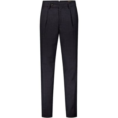 Gardeur Broek Modern Wool Flanel Soft Warm Touch Comfort Stretch Anthracite / male