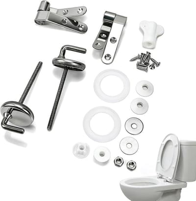 Toiletbrilbevestiging van roestvrij staal - universeel voor de meeste toiletten