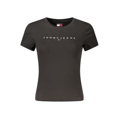 Tommy Jeans Tjw Slim T-Shirt Met Lineaire Print - Fashion Wear - Vrouwen