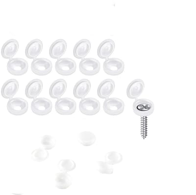 Dailygoods- Schroefdoppen 100 stuks - Schroefdeksels - Decoratieve Hoesjes - Bescherming - PP-Materiaal - Voor Schroeven tot 8,6 mm