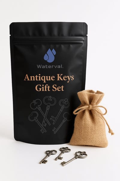 Waterval® Antique Keys Gift Set – 100 stuks – Zilver – Antieke Sleutels voor DIY en Trouwbedankjes