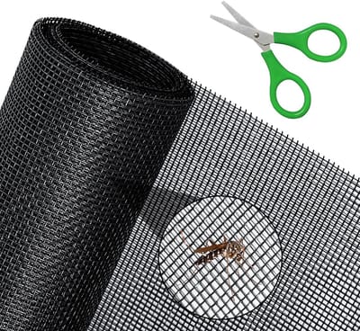 Dailygoods- Vliegengaas 120 x 250 cm - Insectenbescherming - Kattenrooster - PVC-gecoat Polyester - Doe-het-zelf - Zonder boren - Insectengaas