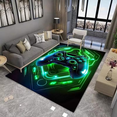 Gamecontroller Ontwerp Tapijt voor Woonkamer Moderne Huisdecoratie Bank Salontafel Groot Kleed Wasbaar Slaapkamer Bedzijde Vloermat 80*120cm