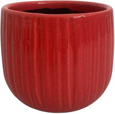 Mica Bloempot Pablo Ribbel H12 x D14 cm – Decoratieve Plantenpot – Moderne Bloempot voor Binnen