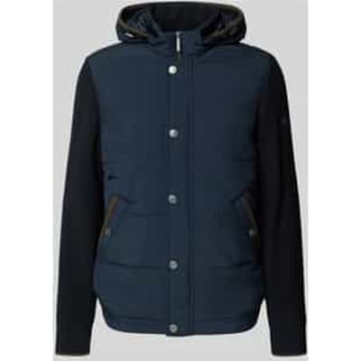 Regular fit gebreid jack met capuchon