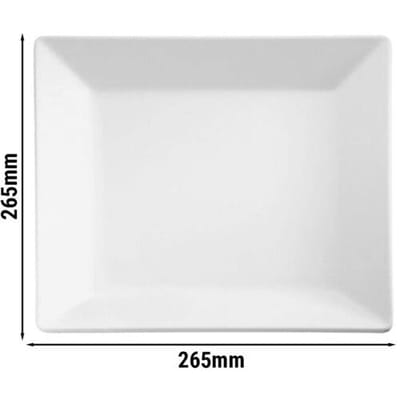 GGM Gastro (6 Stück) Tablett - PURE - Melamin - 265x265mm - Höhe: 30mm