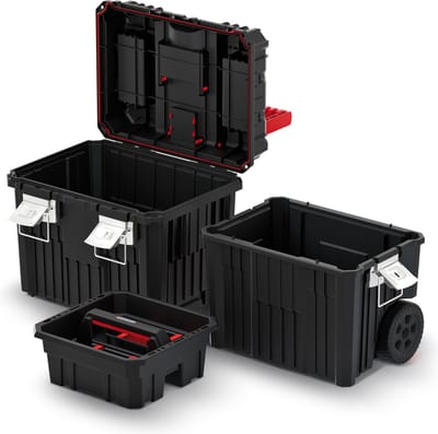 Kistenberg - Mobile Gereedschapskoffer / Sorteerdoos op wielen - 450 x 360 x 640 mm
