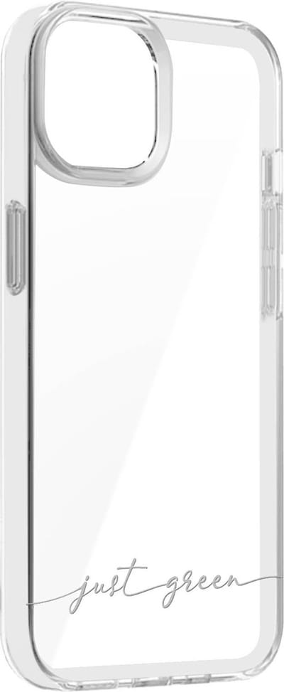 JUST GREEN, Hoesje Geschikt voor iPhone 14 Infinia Recylebaar, Transparant