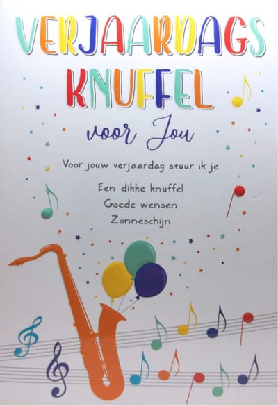 Kaart - Intense - Verjaardagsknuffel voor jou - TE023-B