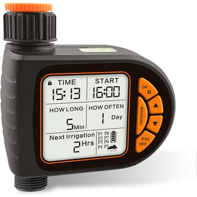 Intelligent LCD-scherm Tuinirrigatie Controleapparaat Auto Waterbesparende Irrigatiecontroller 0 veelkleurig