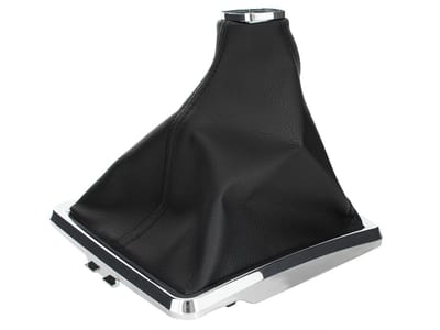 Modecar Serie - Beschermhoes Versnellingspook - Zwart - Chromen Frame