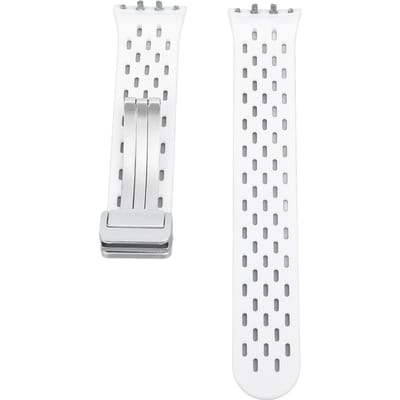 Bracelet de Montre à Libération Rapide Silicone Léger Élégant Respirant Bracelet de Montre pour Galaxy Fit3 white