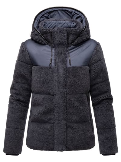 Marikoo dames teddy puffer jas met capuchon – model Kaguraa