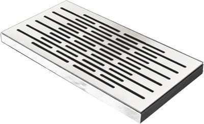 Afvoer Cover Vierkant - Ingebed Rooster - Waterbeheer Buiten - Heavy Duty Constructie - 30x50cm - Zilver