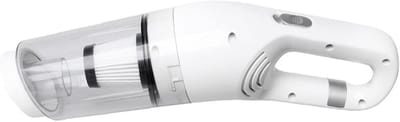 Draagbare Kruimeldief - Mini Stofzuiger - Auto Interieur - Draadloos Opladen - 2x2000mAh Batterij - Wit
