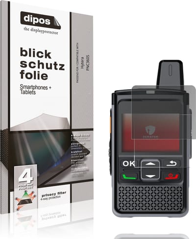 dipos – Matte Privacy Screenprotector geschikt voor Hytera PNC360S | Anti-Spy Beschermfolie