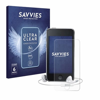 Savvies - Screenprotector voor Apple iPod Touch (3. Gen.) - Folie Beschermfolie transparant 6 Stuks
