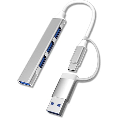 Type C naar USB 3.0 Hub 4 Poorten 4-in-1 Docking Station Ultraslanke USB Splitter Plug and Play S-1