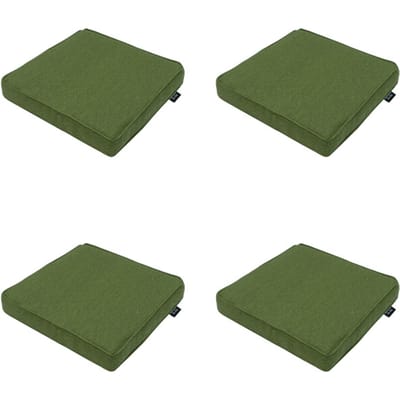 Madison - Zitkussen Moss green canvas eco+ - Ca. 40x40 cm - Set van 4