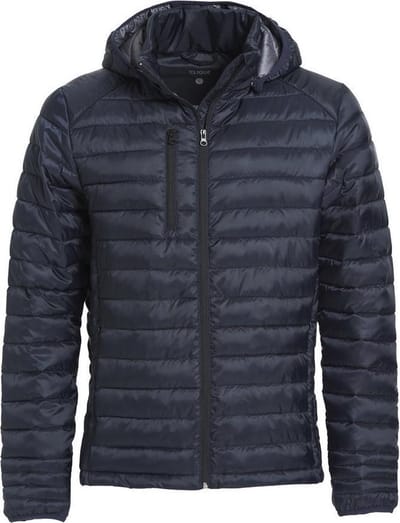 Clique imitatie dons gevoerde jas met capuchon Hudson Heren Dark Navy - Maat S
